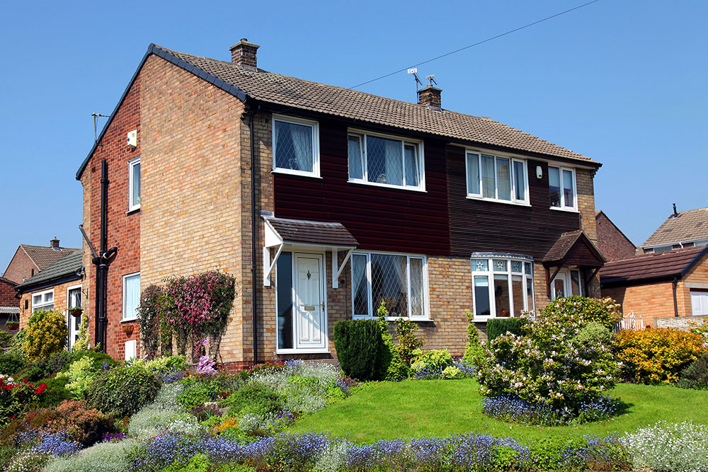 A classic English house with building defects