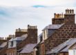 rooftop photo showing chimneys